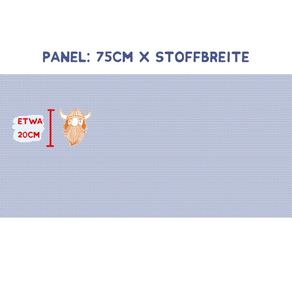 Preview: Lillestoff - Wikinger Bo - Bio Sommersweat - Susalabim - Panel