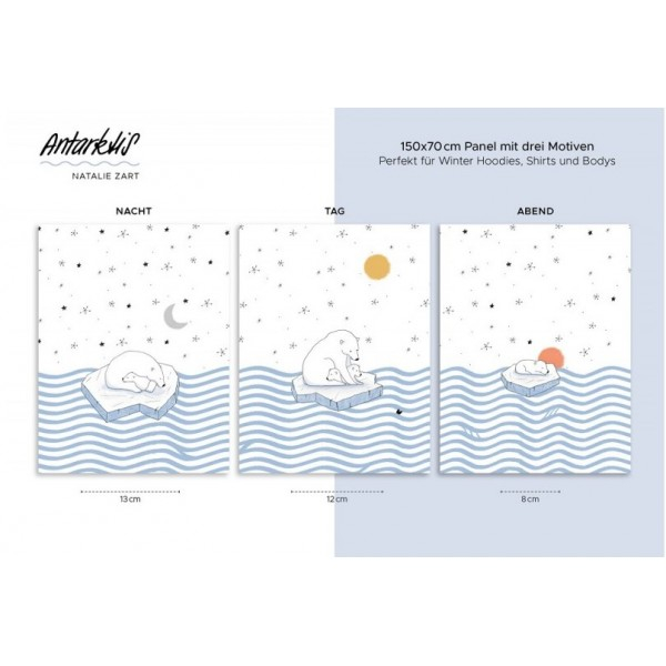 Lillestoff - Panel - Antarktis - Bio Sommersweat