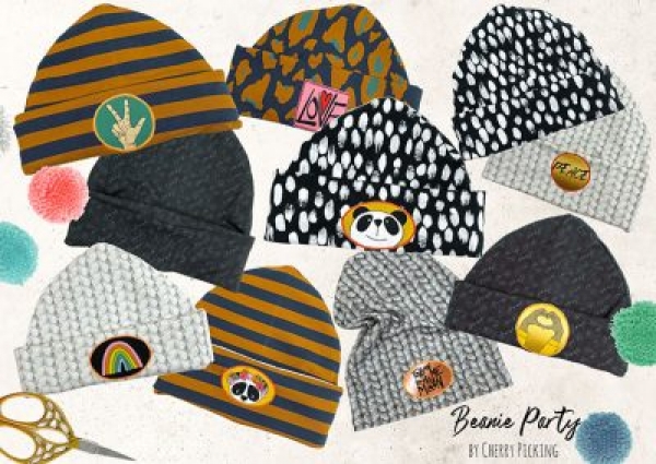 Panel - Sommersweat - Beanie Party - by Cherry Picking