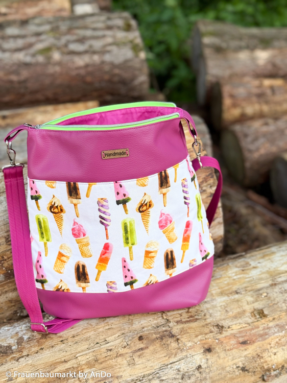 Preview: Canvas - Matteo - Eis - Leinenoptik - Taschen - Kissen - Baumwolle