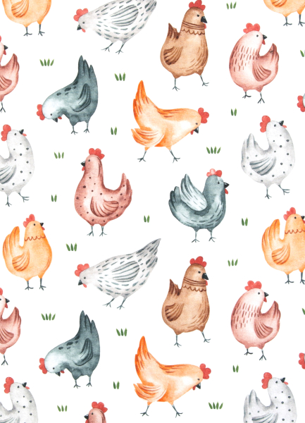 Jersey - Chickeria  - by Hip Som Hap - weiss