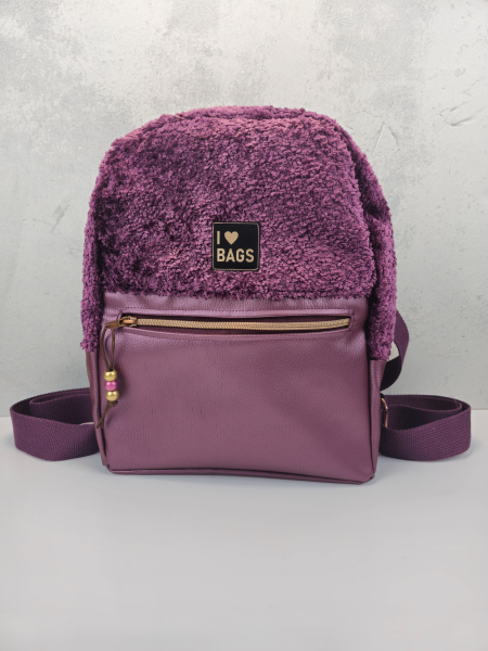 Rex - Kunstleder - aubergine - metallic