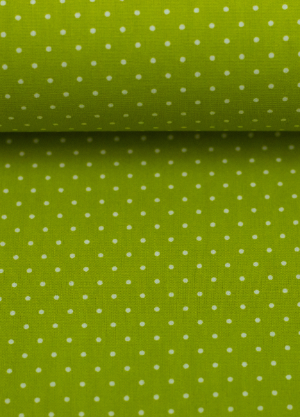 Baumwollstoff - Minipunkte - Hilde - apfel