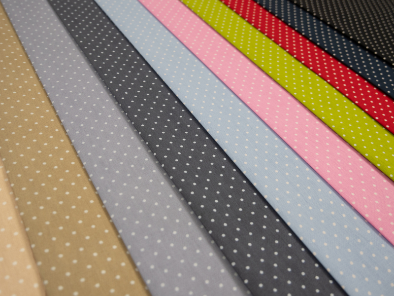 Preview: Baumwollstoff - Minipunkte - Hilde - beige