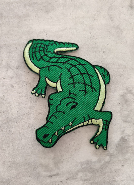 Applikation - Aufbügler - Krokodil