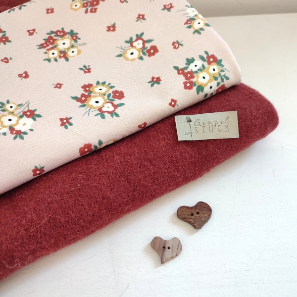 Preview: gekochte Wolle - Wollstoff - kupfer - 715