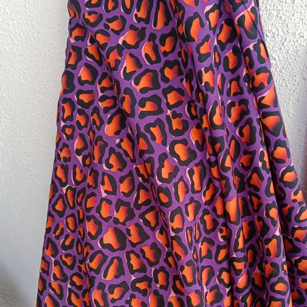 Viskose - Webware - lila - orange