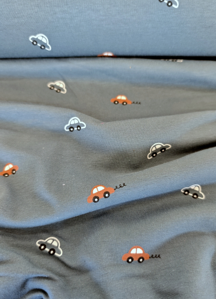 Jersey - kleine Autos - rauchblau