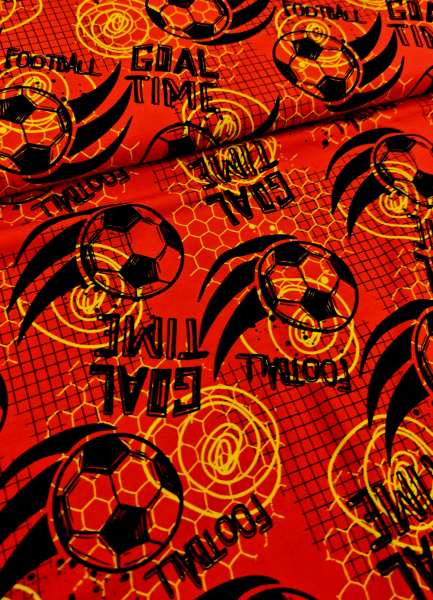 Jersey - Soccer - Fußbälle - rot - goldgelb