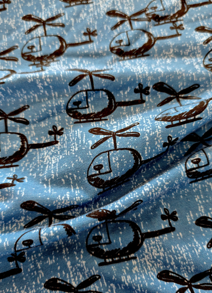 Jersey - Hubschrauber - blau - schwarz - Steinbeck