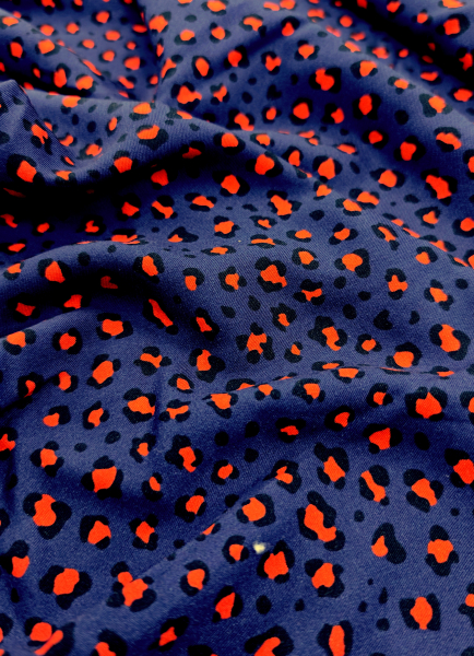 Viskose Twill - Webware - Mini Leo - Mind the maker - blau