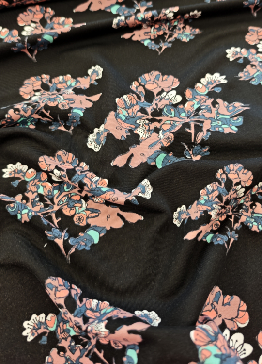 Lillestoff - Bio Summersweat - Fiori Dark