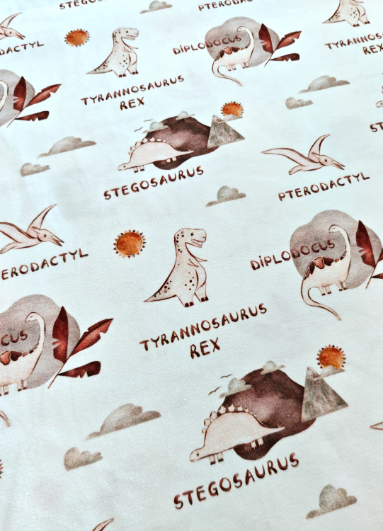 Jersey - Lima - Dinosaurier - Namen - weiss