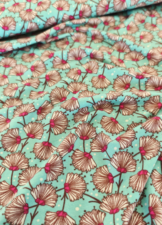 Lillestoff - Modal - Flowers - mint