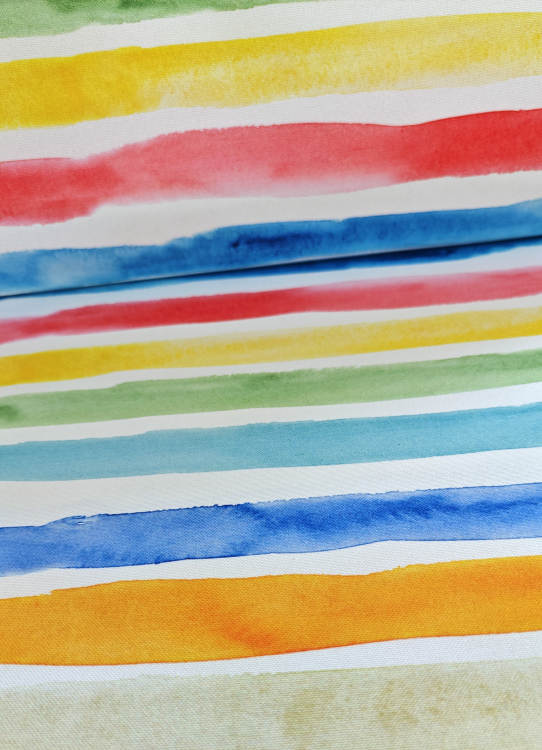 Outdoor Canvas - wasserabweisend - bunte Streifen