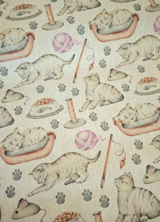 Canvas - Leinenoptik - Katzen - Vigo
