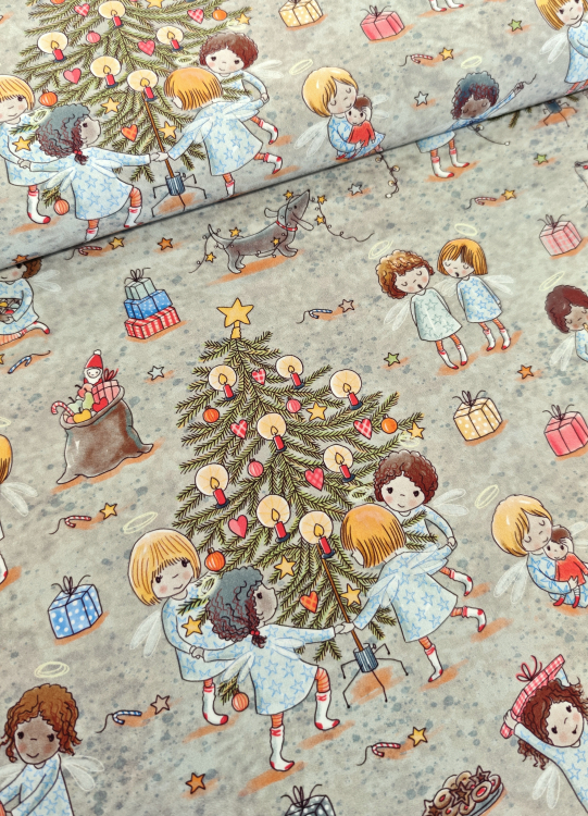 Baumwoll Popeline - Weihnachtsfest - Design Susalabim