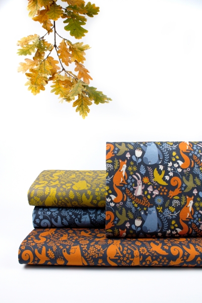 Preview: Sommersweat - French Terry - Dwellers - by Käselotti - gelb