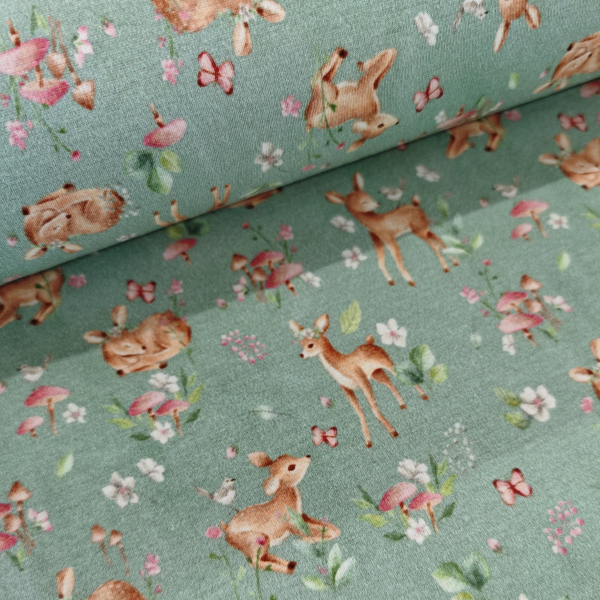 Alpenfleece - Rehe - mint