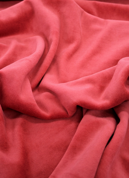 Nicky - Velour - Uni - rot