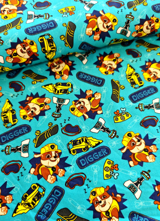 Baumwollstoff - Paw Patrol - Rubble