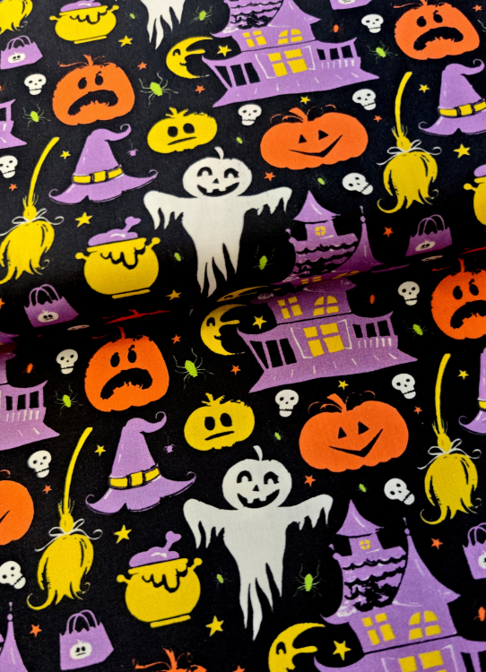 Baumwollstoff - Ghost - Halloween