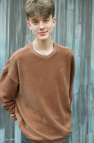 Preview: Cordjersey - Jutta - apricot