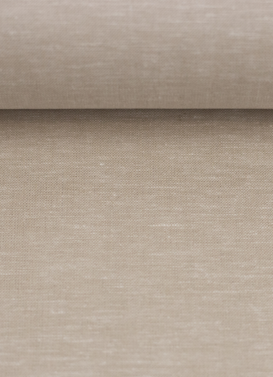 Baumwoll Leinen Stoff - Paul - leicht und luftig - beige melliert