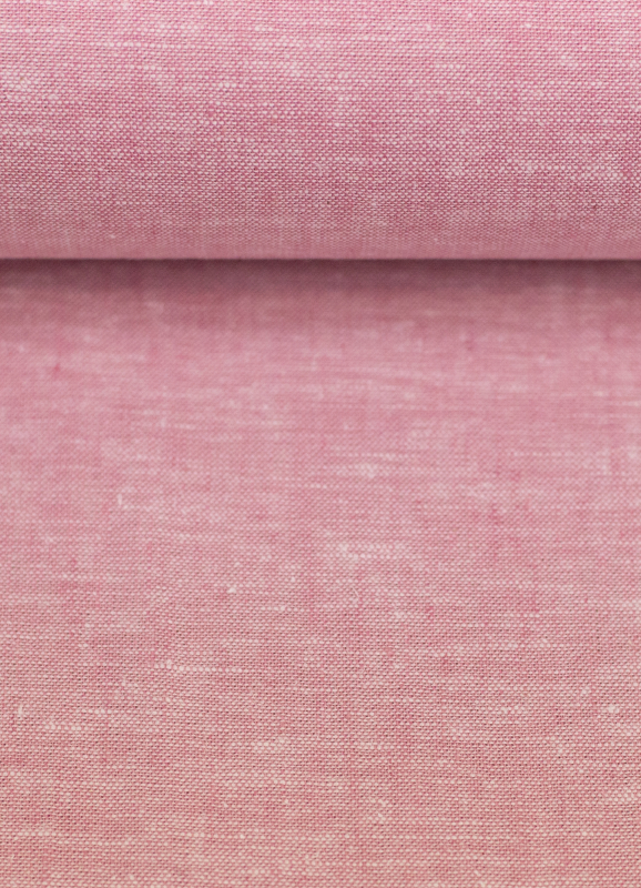 Baumwoll Leinen Stoff - Paul - leicht und luftig - altrosa melliert