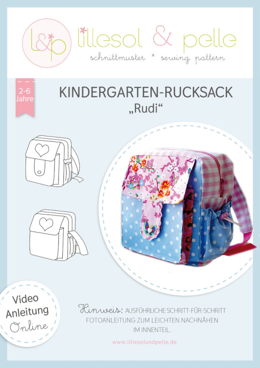 Papierschnittmuster lillesol & Pelle - Rudi Rucksack