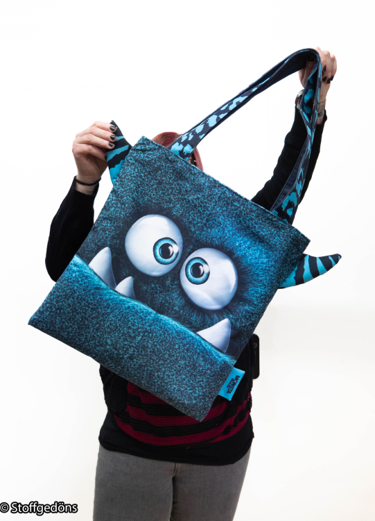 Monsta Bags -  Panel für Tasche - Thorsten Berger - DIY - blau