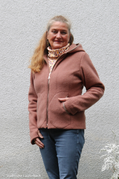 Preview: Merino Fleece - warm & weich - apricot