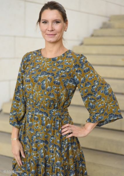 Preview: Viskose- Webware - Pauline - Ginko - senf