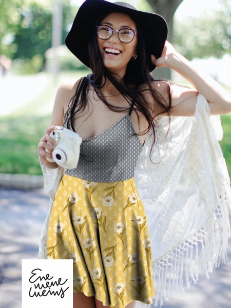 Bio Baumwollstoff - Golden Boho - Lillestoff