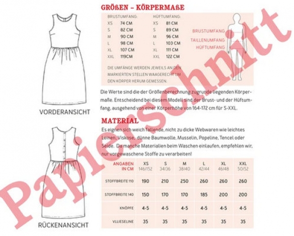 Studio Schnittreif - Frau Adele - lässiges Kleid mit Knopfleiste