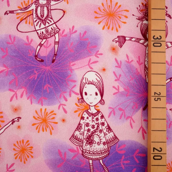 Preview: Bio Jersey - Blütentanz - Design Susalabim