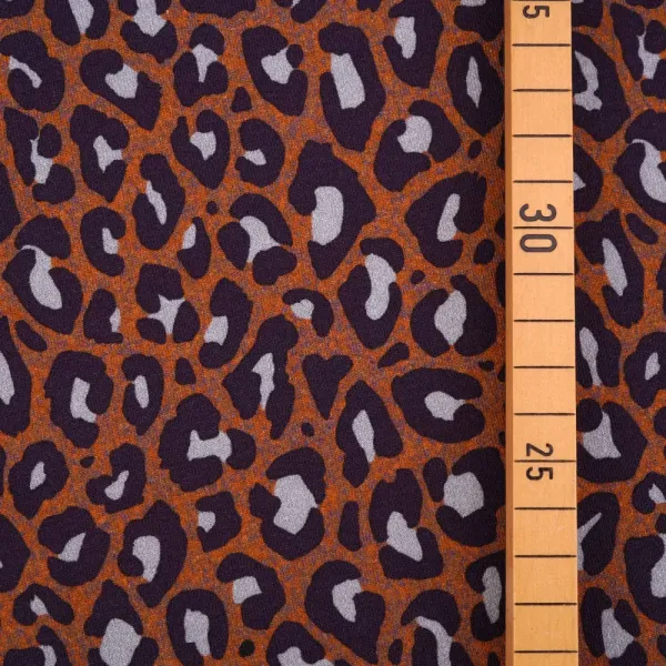 Preview: Bio Jersey - Leo braun - Design Susalabim - Breite 165 cm