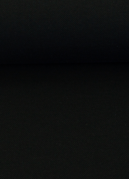 Polo-Baumwolljersey -  Piqué - schwarz