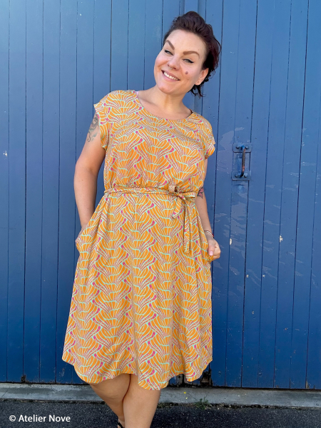 Viskose- Webware - Vienna Coral  - by Bienvenido Colorido - gelb