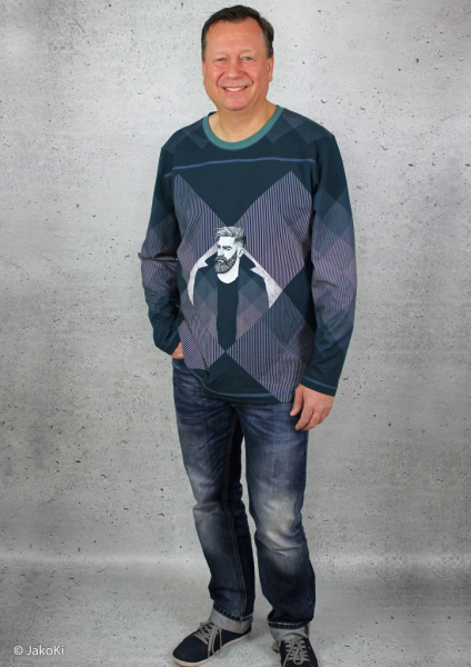 Panel - Jersey - Squaredance - by Thorsten Berger - Mann - rot