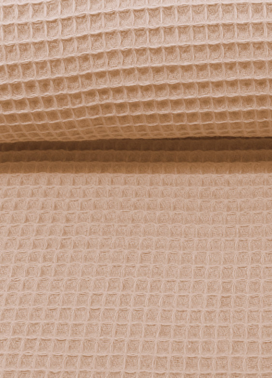 Waffelpiquè - Baumwolle - beige