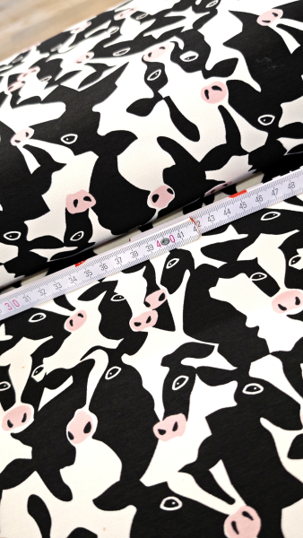 Preview: weicher Sweat - angerauht - Kühe