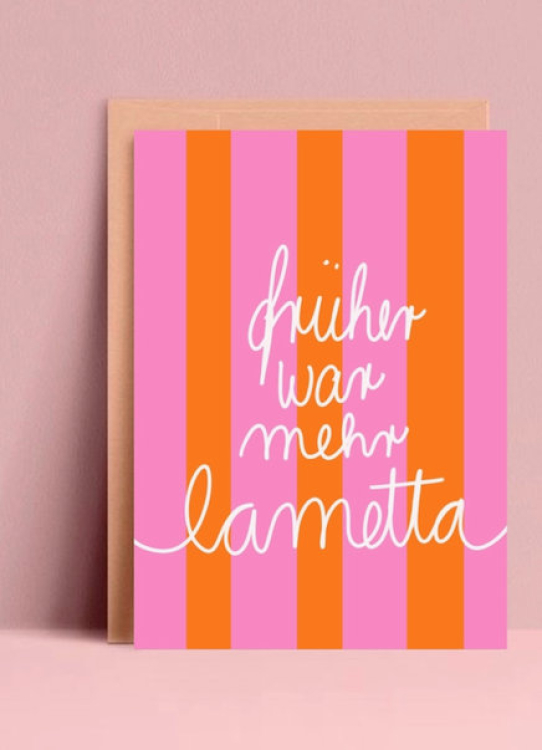 Postkarte - früher war mehr Lametta