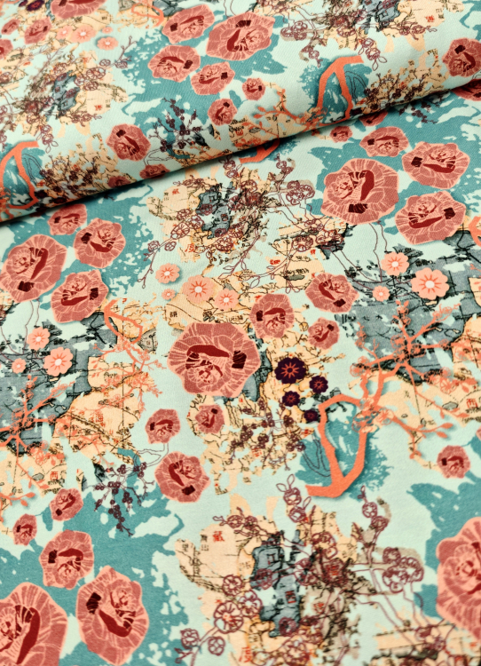 Jersey - chinese roses - Lagersale