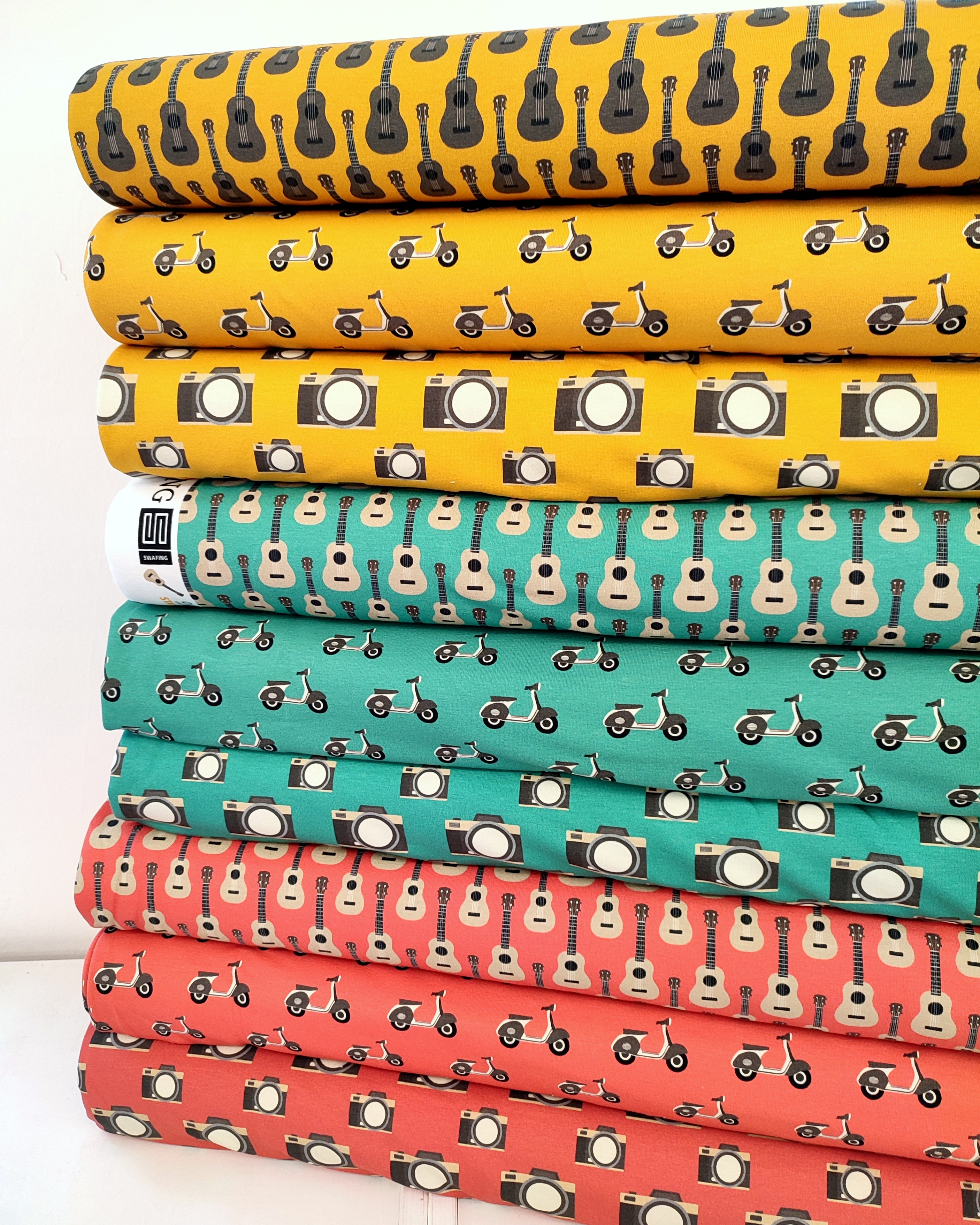 Stoffe Kaufen Roller Stoffe Online Jersey Stoff PANEL Happy