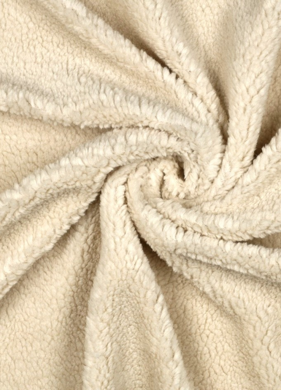 Fleece - Plüsch - Uni - ecru