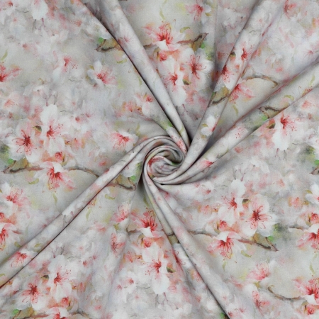 Viskose - Webware - Kirschblüten