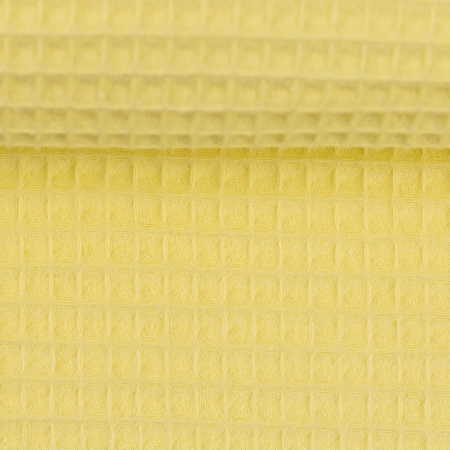 Waffelpiquè - Baumwolle - hellgelb