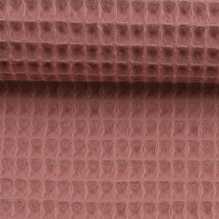 Waffelpiquè - Baumwolle - altrosa - 436