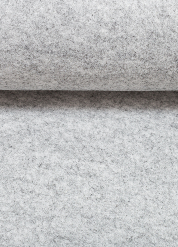 Bastel Filz - hellgrau - melliert - 3 mm